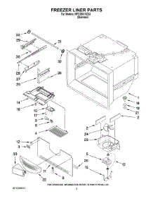 02 - Freezer Liner Parts parts for Maytag Refrigerator MFC2061KES3 from AppliancePartsPros.com
