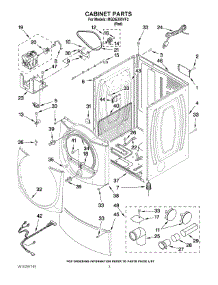02 - Cabinet Parts parts for Maytag Dryer MGDE300VF2 from AppliancePartsPros.com