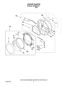 05 - Door Parts parts for Maytag Dryer MGDE300VF2 from AppliancePartsPros.com