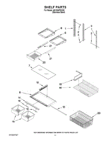 06 - Shelf Parts parts for Maytag Refrigerator AB1924PEKS5 from AppliancePartsPros.com