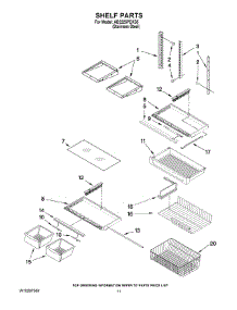 06 - Shelf Parts parts for Maytag Refrigerator AB2225PEKS5 from AppliancePartsPros.com