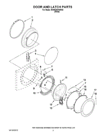 02 - Door And Latch Parts parts for Maytag Washer MHWE950WW00 from AppliancePartsPros.com