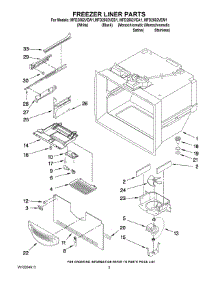 02 - Freezer Liner Parts parts for Maytag Refrigerator MFD2562VEW1 from AppliancePartsPros.com