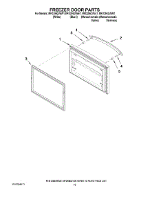 08 - Freezer Door Parts parts for Maytag Refrigerator MFD2562VEW1 from AppliancePartsPros.com