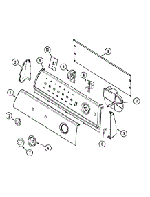 04 - Control Panel parts for Admiral Washer MAV2200AJW from AppliancePartsPros.com
