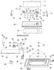 03 - Control Panel & Top parts for Maytag Washer MAV3855AKW from AppliancePartsPros.com