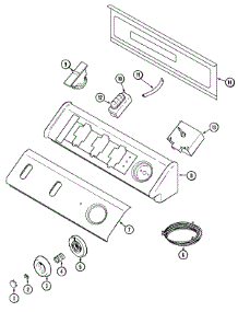 04 - Control Panel parts for Maytag Washer MAV4057AWW from AppliancePartsPros.com