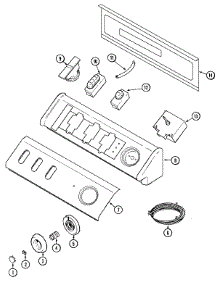 03 - Control Panel parts for Maytag Washer MAV5000AWW from AppliancePartsPros.com