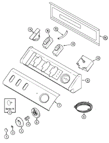 03 - Control Panel parts for Maytag Washer MAV5057AWQ from AppliancePartsPros.com
