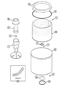06 - Tub parts for Maytag Washer MAV5057AWQ from AppliancePartsPros.com