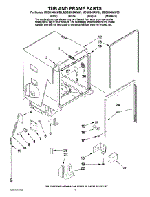 07 - Tub And Frame Parts parts for Maytag Dishwasher MDBH945AWB3 from AppliancePartsPros.com