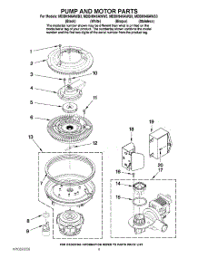 08 - Pump And Motor Parts parts for Maytag Dishwasher MDBH945AWW3 from AppliancePartsPros.com