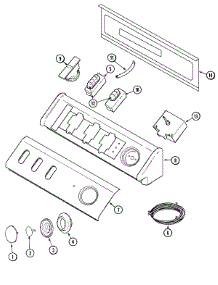 04 - Control Panel parts for Maytag Washer MAV6200AWW from AppliancePartsPros.com