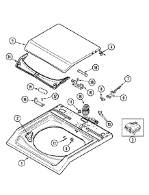 04 - Top parts for Admiral Washer MAV6300BGW from AppliancePartsPros.com
