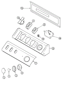 03 - Control Panel parts for Admiral Washer MAV6300CGW from AppliancePartsPros.com