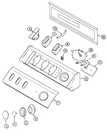 03 - Control Panel parts for Maytag Washer MAV6357AWW from AppliancePartsPros.com