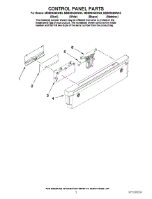 02 - Control Panel Parts parts for Maytag Dishwasher MDBH945AWS3 from AppliancePartsPros.com