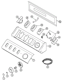 03 - Control Panel parts for Maytag Washer MAV7057AWQ from AppliancePartsPros.com