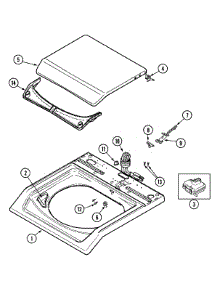 04 - Top parts for Maytag Washer MAV7257AWQ from AppliancePartsPros.com