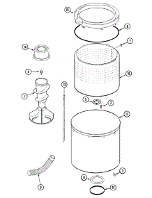 06 - Tub parts for Maytag Washer MAV7504EWW from AppliancePartsPros.com