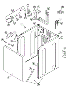 02 - Cabinet (Prior Ser Pre 18) parts for Maytag Washer MAV7600AWW from AppliancePartsPros.com