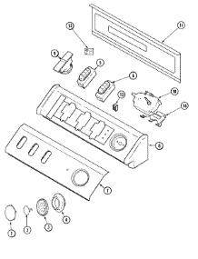 03 - Control Panel parts for Admiral Washer MAV7600CGW from AppliancePartsPros.com