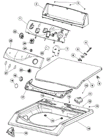 03 - Control Panel & Top parts for Maytag Washer MAV7657EWQ from AppliancePartsPros.com