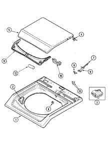 05 - Top parts for Admiral Washer MAV7750CGW from AppliancePartsPros.com
