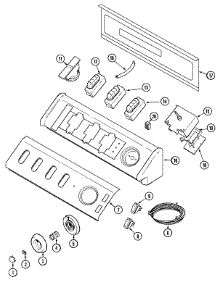 03 - Control Panel parts for Maytag Washer MAV8000AWW from AppliancePartsPros.com