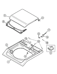 05 - Top parts for Maytag Washer MAV9501EWQ from AppliancePartsPros.com