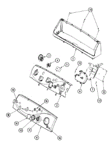 03 - Control Panel parts for Maytag Washer MAV9501EWW from AppliancePartsPros.com