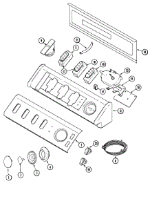 03 - Control Panel parts for Maytag Washer MAV9600EWW from AppliancePartsPros.com