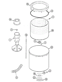 06 - Tub parts for Maytag Washer MAV9657EWW from AppliancePartsPros.com