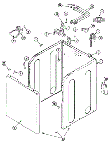 02 - Cabinet parts for Maytag Washer MAV9750AGW from AppliancePartsPros.com