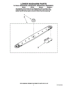 04 - Lower Washarm Parts parts for Maytag Dishwasher MDBH945AWS3 from AppliancePartsPros.com
