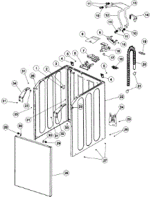 02 - Cabinet parts for Maytag Washer MAVT754EWW from AppliancePartsPros.com