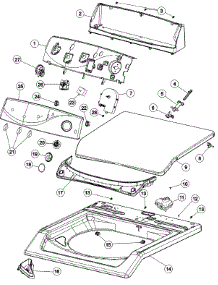03 - Control Panel & Top parts for Maytag Washer MAVT754EWW from AppliancePartsPros.com