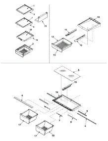 09 - Refrigerator Shelving parts for Admiral Refrigerator MB2227PEHB / PMB2227PHB0 from AppliancePartsPros.com