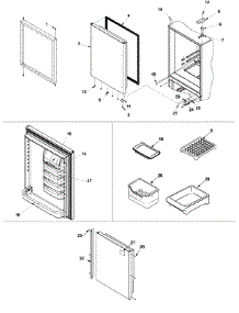 08 - Refrigerator Door parts for Admiral Refrigerator MB2227PEHW / PMB2227PHW0 from AppliancePartsPros.com