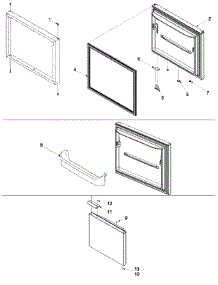 05 - Freezer Door parts for Maytag Refrigerator MBB1952GRQ / PMBB1952GC0 from AppliancePartsPros.com