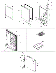 08 - Refrigerator Door parts for Maytag Refrigerator MBB1952GRQ / PMBB1952GC0 from AppliancePartsPros.com