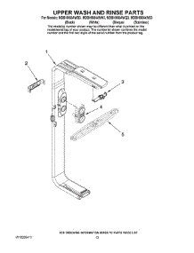 10 - Upper Wash And Rinse Parts parts for Maytag Dishwasher MDBH968AWS3 from AppliancePartsPros.com