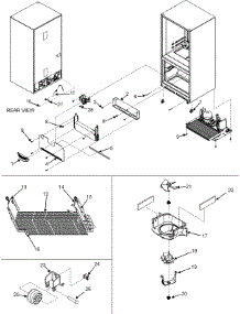 05 - Evaporator Area & Rollers parts for Maytag Refrigerator MBB1954HEW from AppliancePartsPros.com
