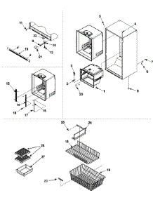 07 - Interior Cabinet & Freezer Shelves parts for Maytag Refrigerator MBB1954HEW from AppliancePartsPros.com