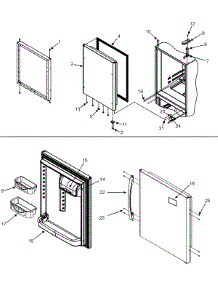09 - Refrigerator Door parts for Maytag Refrigerator MBB1954HEW from AppliancePartsPros.com