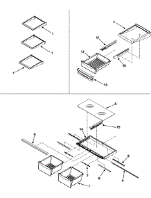10 - Refrigerator Shelves parts for Maytag Refrigerator MBB1954HEW from AppliancePartsPros.com