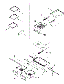 10 - Refrigerator Shelves parts for Maytag Refrigerator MBB1956HEB from AppliancePartsPros.com
