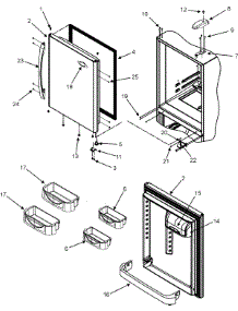 09 - Refrigerator Door parts for Maytag Refrigerator MBF1956KEQ from AppliancePartsPros.com
