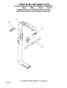 10 - Upper Wash And Rinse Parts parts for Maytag Dishwasher MDBM601AWS1 from AppliancePartsPros.com