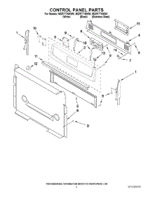 02 - Control Panel Parts parts for Maytag Range MGR7775WW0 from AppliancePartsPros.com